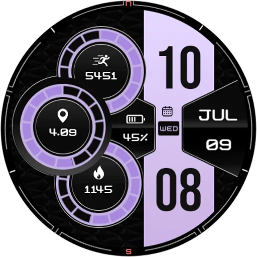 Digital Lunor WS1 Watch Face screenshot 16