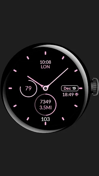 Clean Analog watch face screenshot 5