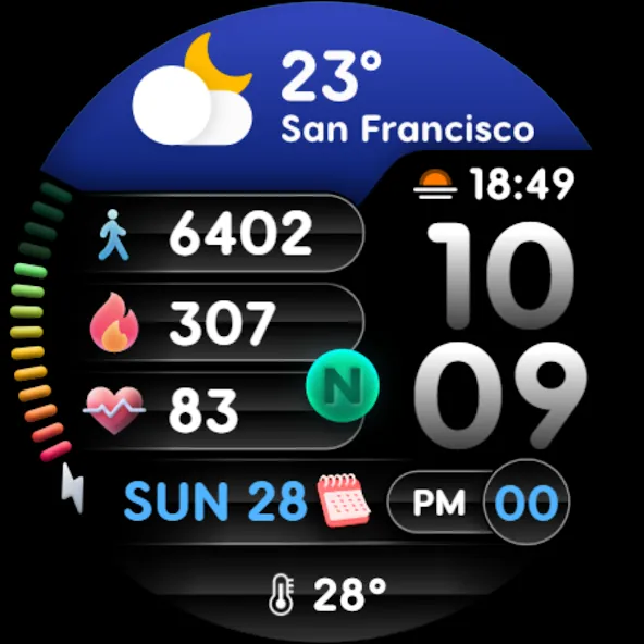 PRADO 68 Digital Watch Face screenshot 10