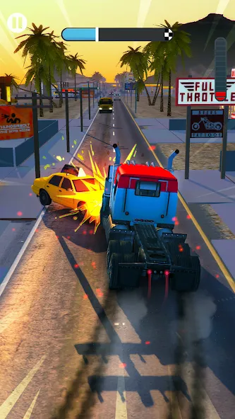 Overtake Rush 3D:赛车和赛车 游戏 screenshot 1