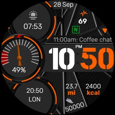 Info Watch Face crc035 screenshot 11