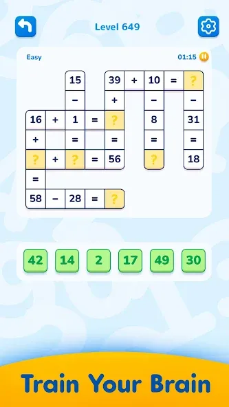Math Crossword — Jeux de Maths screenshot 19