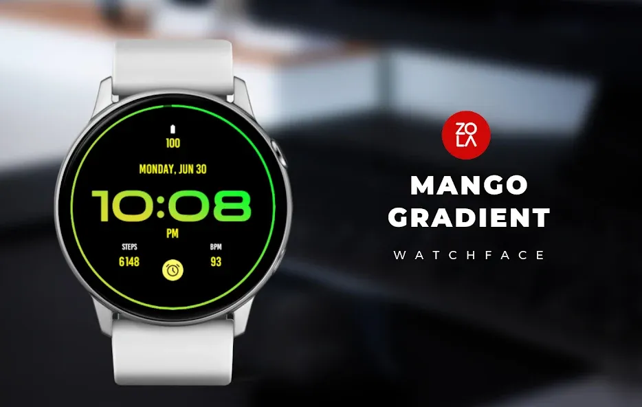 Mango Gradient Watch Face screenshot 1