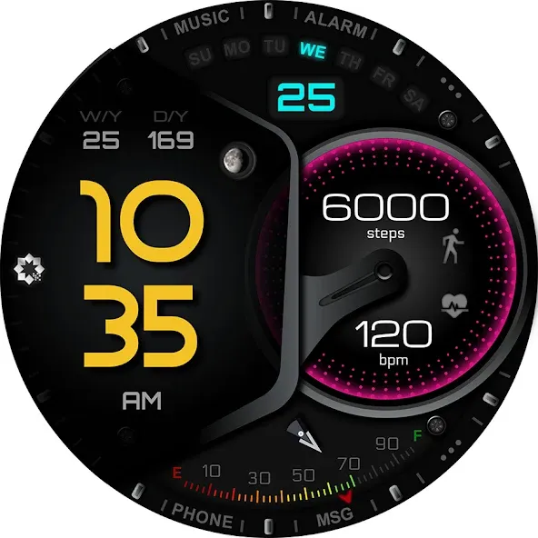 W305 Artistic Watch Face screenshot 29