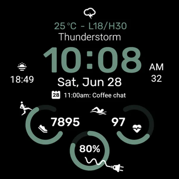 Watch face CNW-36 screenshot 30