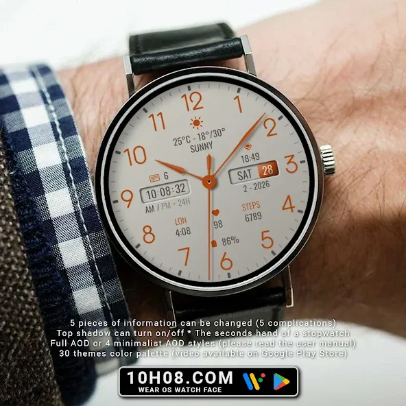 Watch face 10h08.com #132 screenshot 4