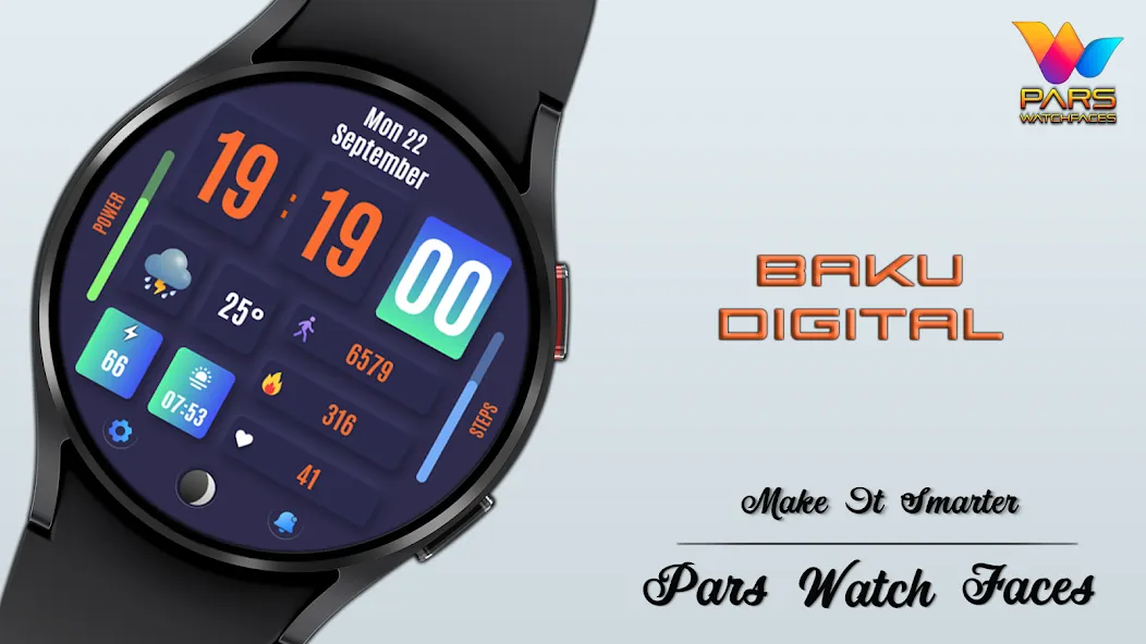 Baku Digital Watch Face screenshot 6