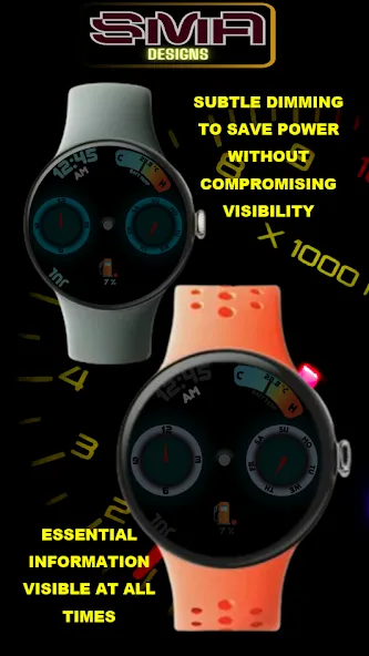 Speedometer WatchFace SMA 17 screenshot 7