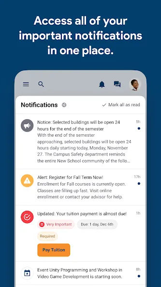 MyPima screenshot 2