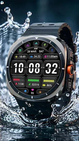 Page Turning Clock ZKin Watch screenshot 7
