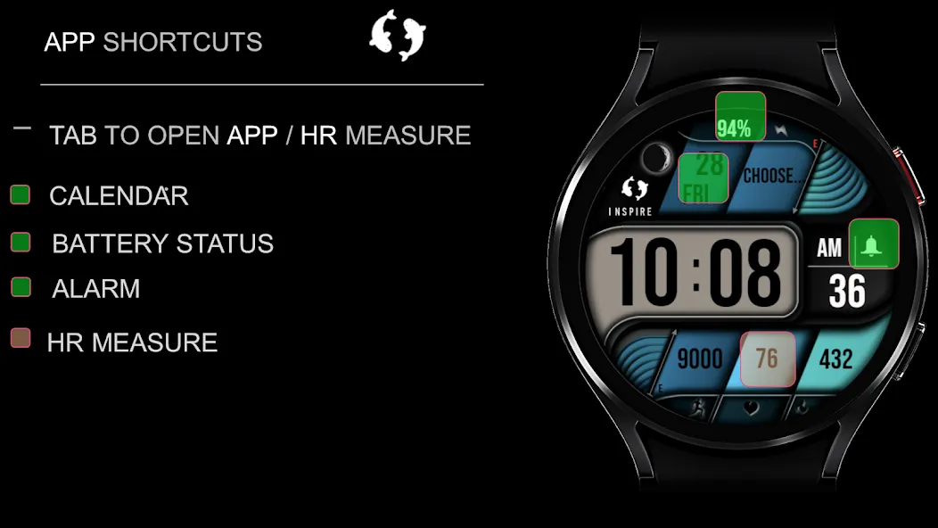 Modern Digital Watch Face IN21 screenshot 21