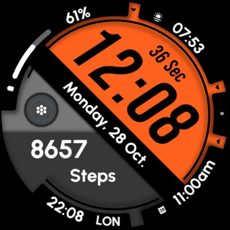 RE61 - Runner Watch Face screenshot 20