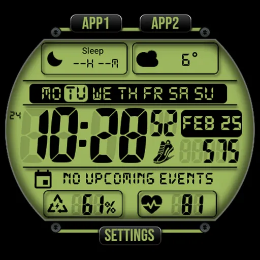 Digital Watch face MB397 screenshot 33