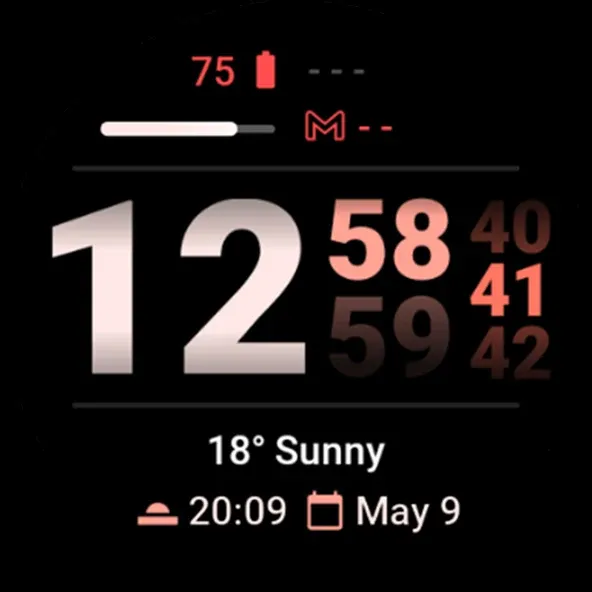 Streamlined Watch Face screenshot 15