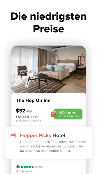 Hopper: Flug, Hotel & Auto screenshot 4