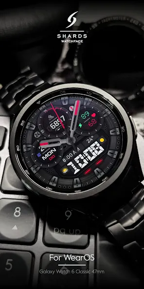 SH104 Watch Face, WearOS watch screenshot 2