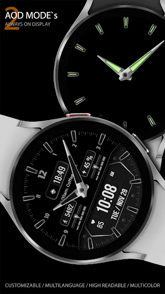 WFP 160 Classic watch face screenshot 8