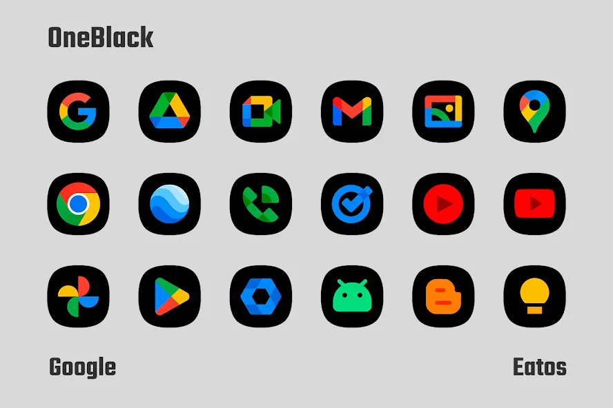 OneBlack - Icon Pack screenshot 2