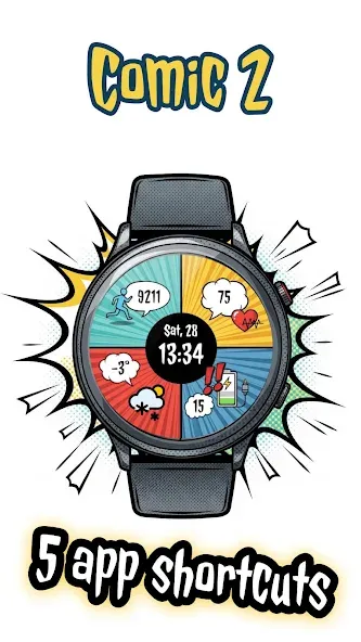 Digital Watchface Comic 2 screenshot 4