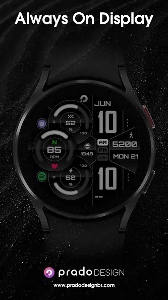 PRADO X75 Digital Watch Face screenshot 8