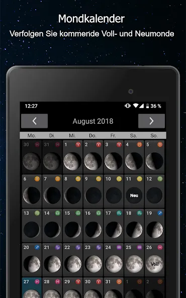 Mondphasen screenshot 9