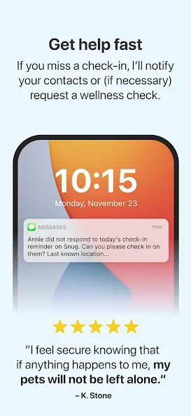 Snug Safety screenshot 5