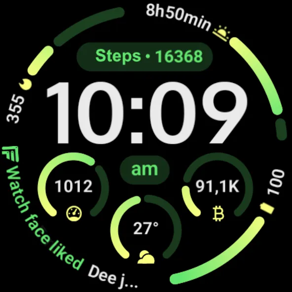 MDS08 Digital Watch Face screenshot 14