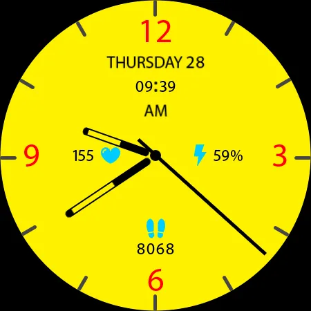 Key042 Analog Watch Face screenshot 27