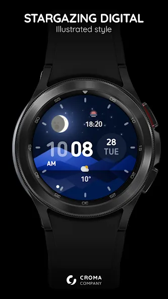 Stargazing Digital Wear OS screenshot 1