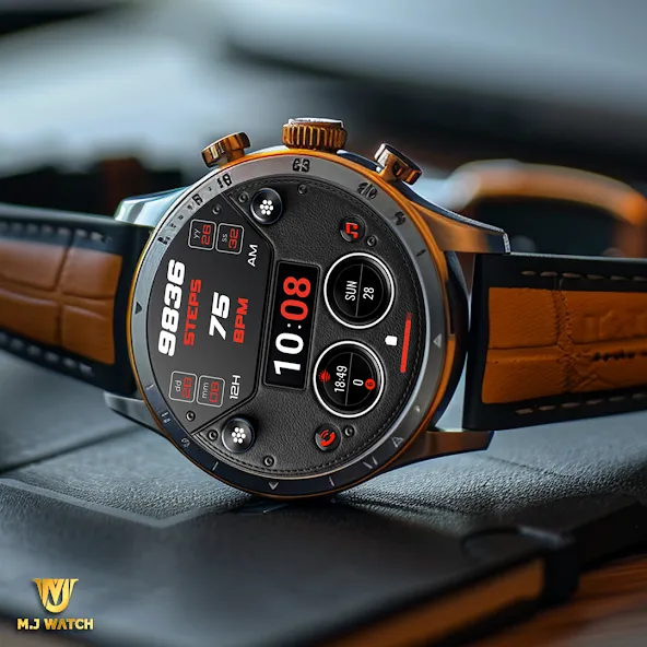 MJ200 Leather Digital Watch screenshot 2