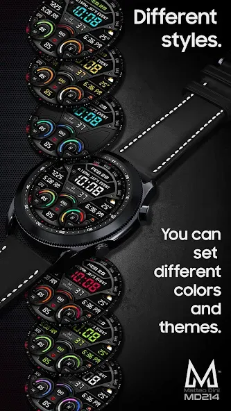 MD214 Digital Watch Face screenshot 6