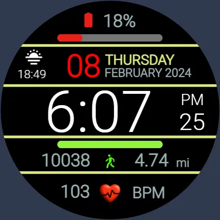 Iris509 Digital Watch Face screenshot 15