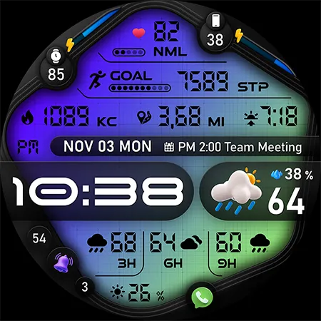 PER67 Digital Watch Face screenshot 48