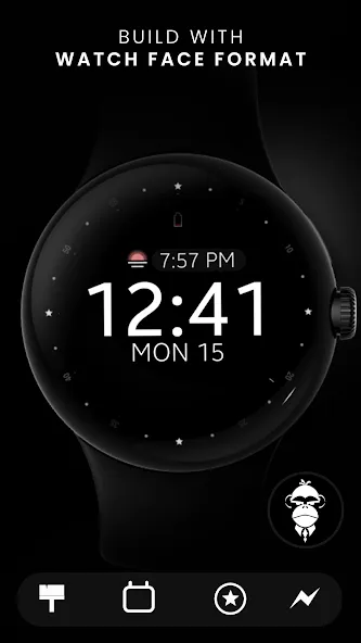 Battery v2 Digital watch face screenshot 3