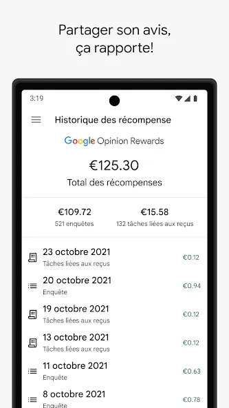 Google Opinion Rewards screenshot 1