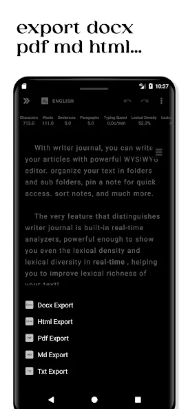 Writer Journal - Text,Note screenshot 6