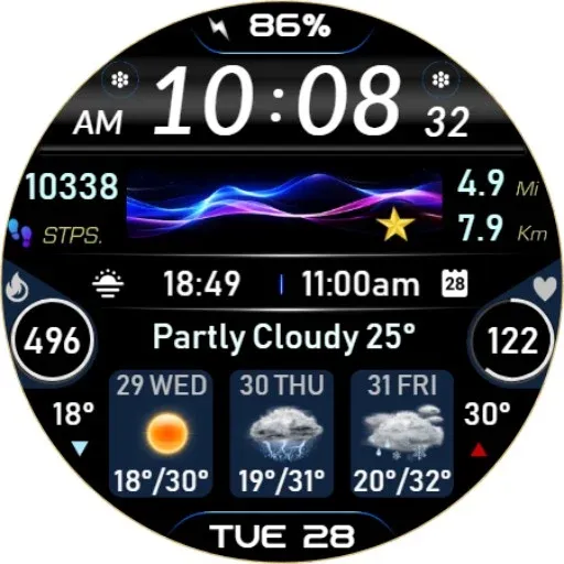 Modern Fitness Tracker IW20 screenshot 17