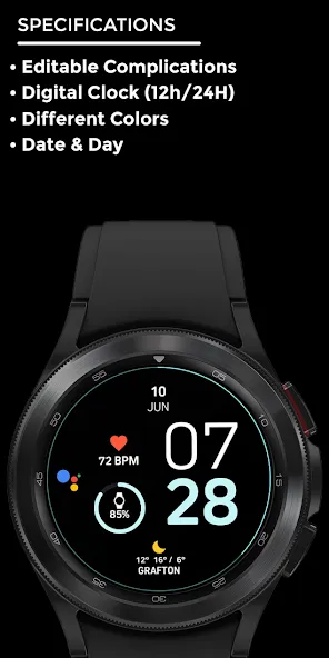 Night 30 - watch face screenshot 4
