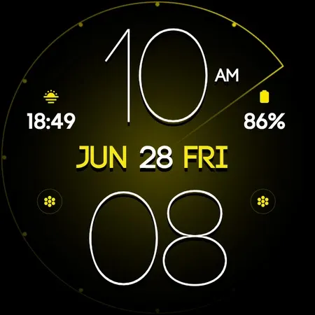Lucid Dark digital watch face screenshot 12