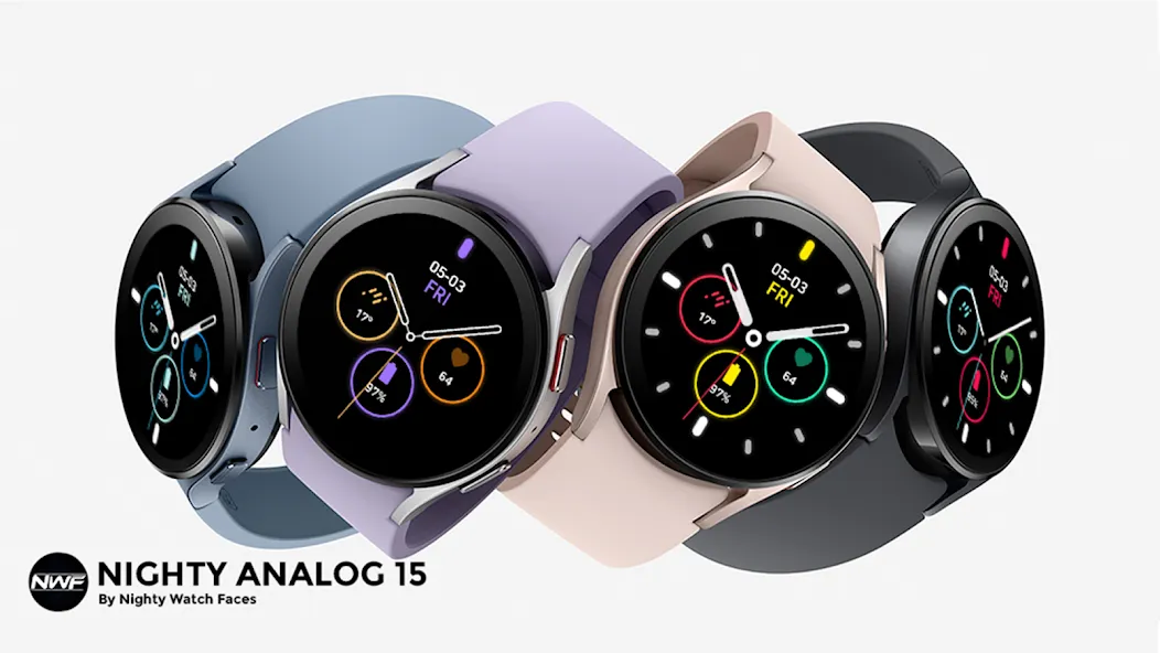 Nighty Analog 15 - watch face screenshot 14