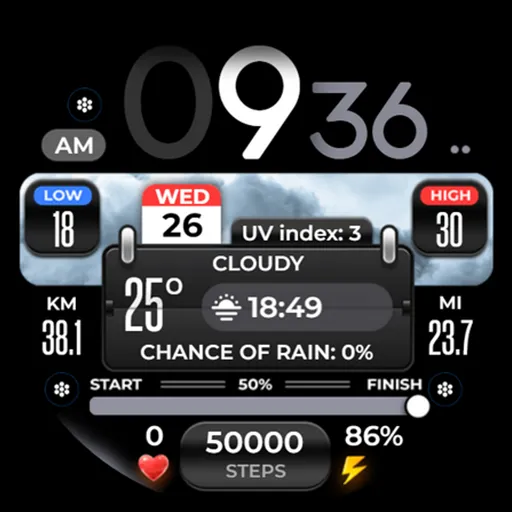 OMG 299 Weather Watch Face screenshot 25