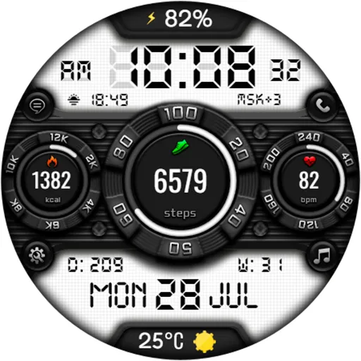DIGI SPONIDY CTS38 Watch face screenshot 17