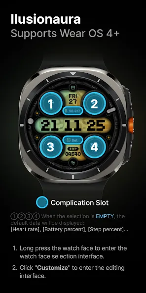 Ilusion aura: Watch Face screenshot 3