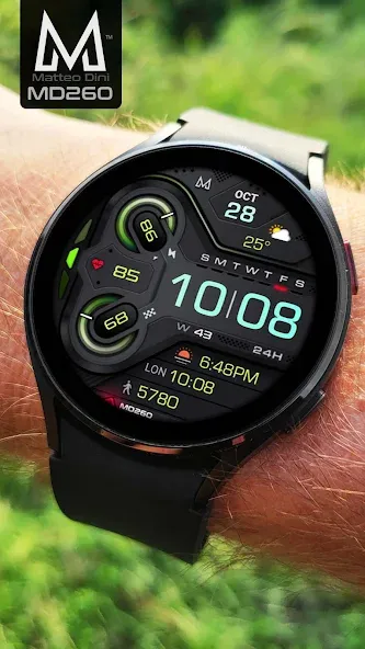 MD260 Digital watch face screenshot 5