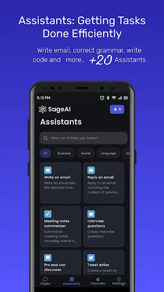 Sage AI - AI Coach & Assistant screenshot 5
