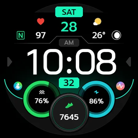 TVV Workout 8 Watch Face screenshot 7