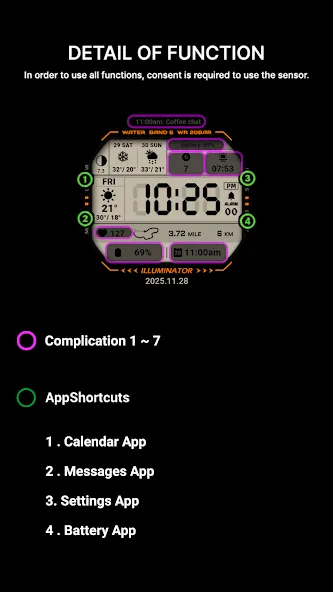 ACRO Multi G Digital Watchface screenshot 8