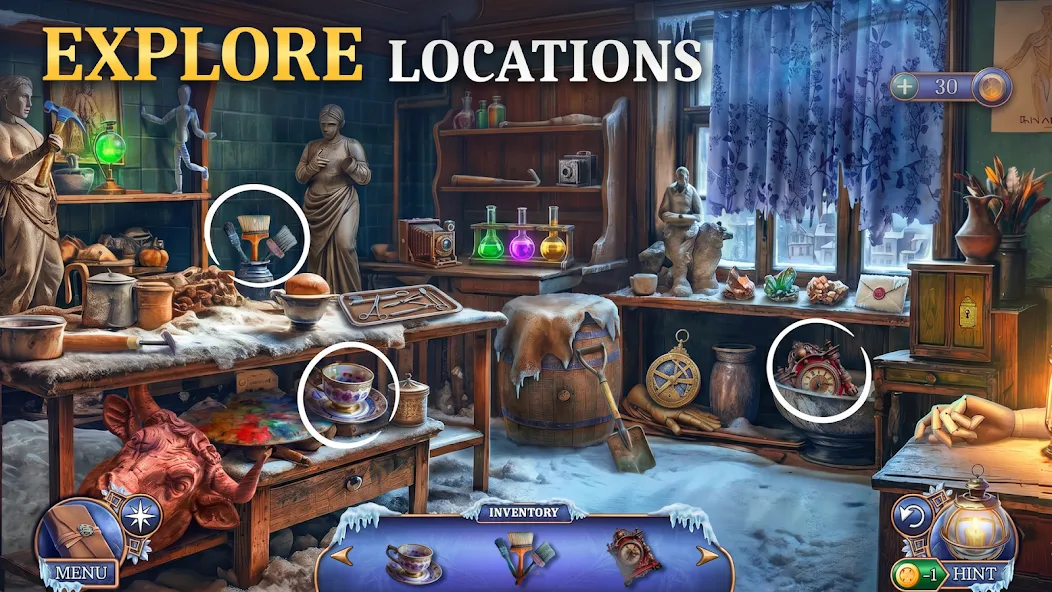 Icebound Secrets Hidden Object screenshot 4