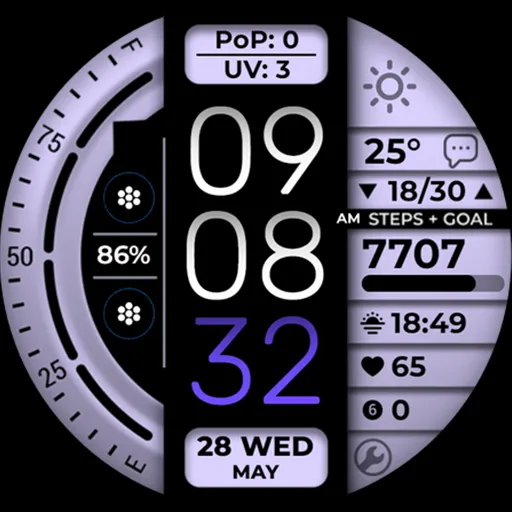 Digital Watch Face OMG 377 screenshot 28