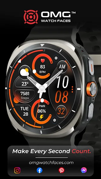 OMG 339 Hybrid Watch Face screenshot 2